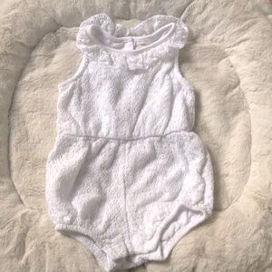 H&M White Romper for Baby Girl 4-6mos
